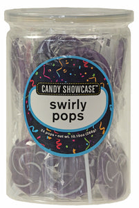 Candy Showcase Single Swirly Pop - Purple