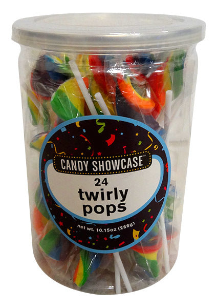 Candy Showcase Single Twirly Pop - Rainbow