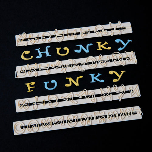FMM Chunky Funky Alphabet and Number Cutter Set - 4cm Upper Case