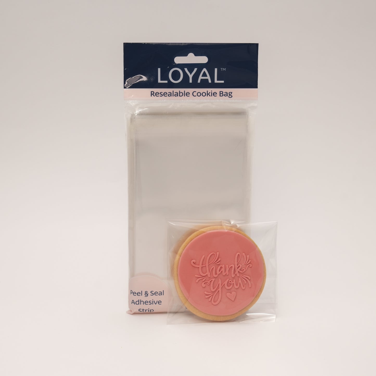 Loyal 100PK Resealable Cookie Bag - 90x130mm (3.5x5in).