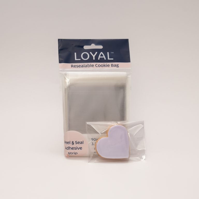 Loyal 100PK Resealable Cookie Bag - 100x150mm (4x6in).