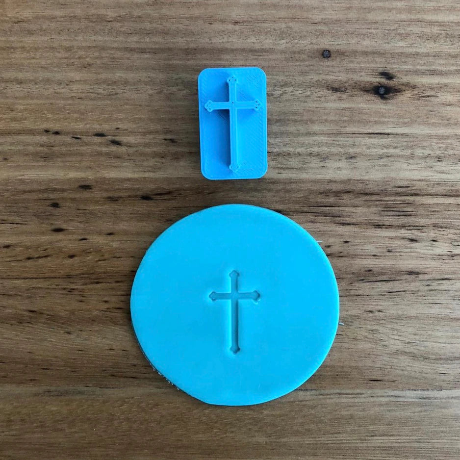 Cookie Cutter Store - Mini Crucifix 25mm Cookie Stamp *Last Ones*