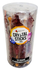 Crystal Stick Rock Candy Single - Purple - Grape