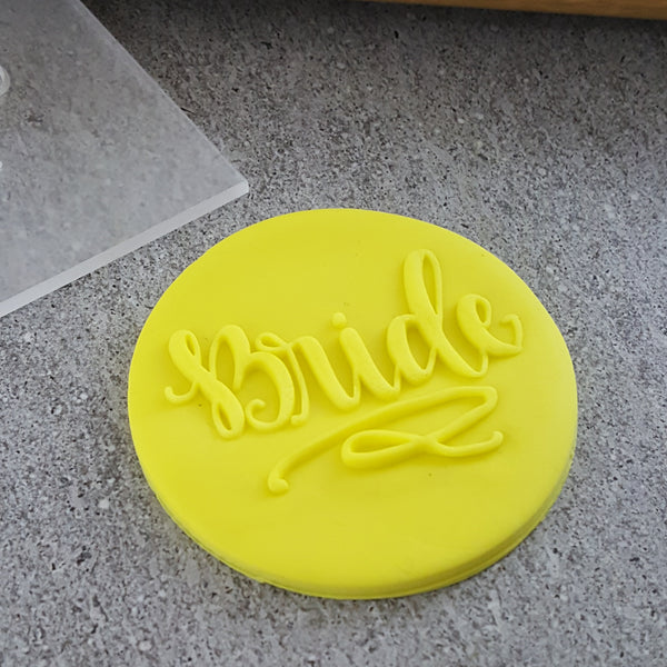 Custom Cookie Cutters - Bride Debosser.