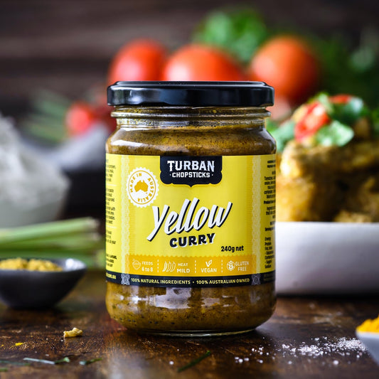 Turban Chopsticks - Yellow Curry 240g. *Past best before*.