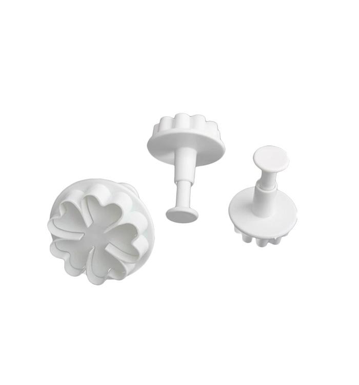 3PC Heart Flower Plunger Cutter Set