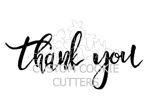 Custom Cookie Cutters Embosser - Thank You.