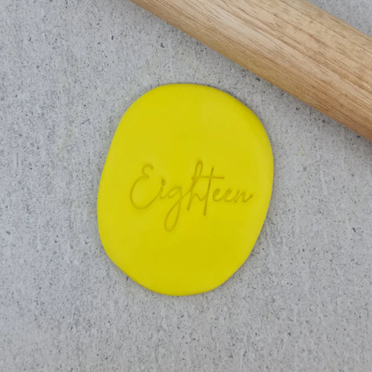 Custom Cookie Cutters Embosser - Eighteen.
