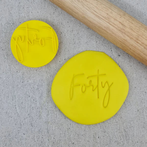 Custom Cookie Cutters Embosser - Forty.