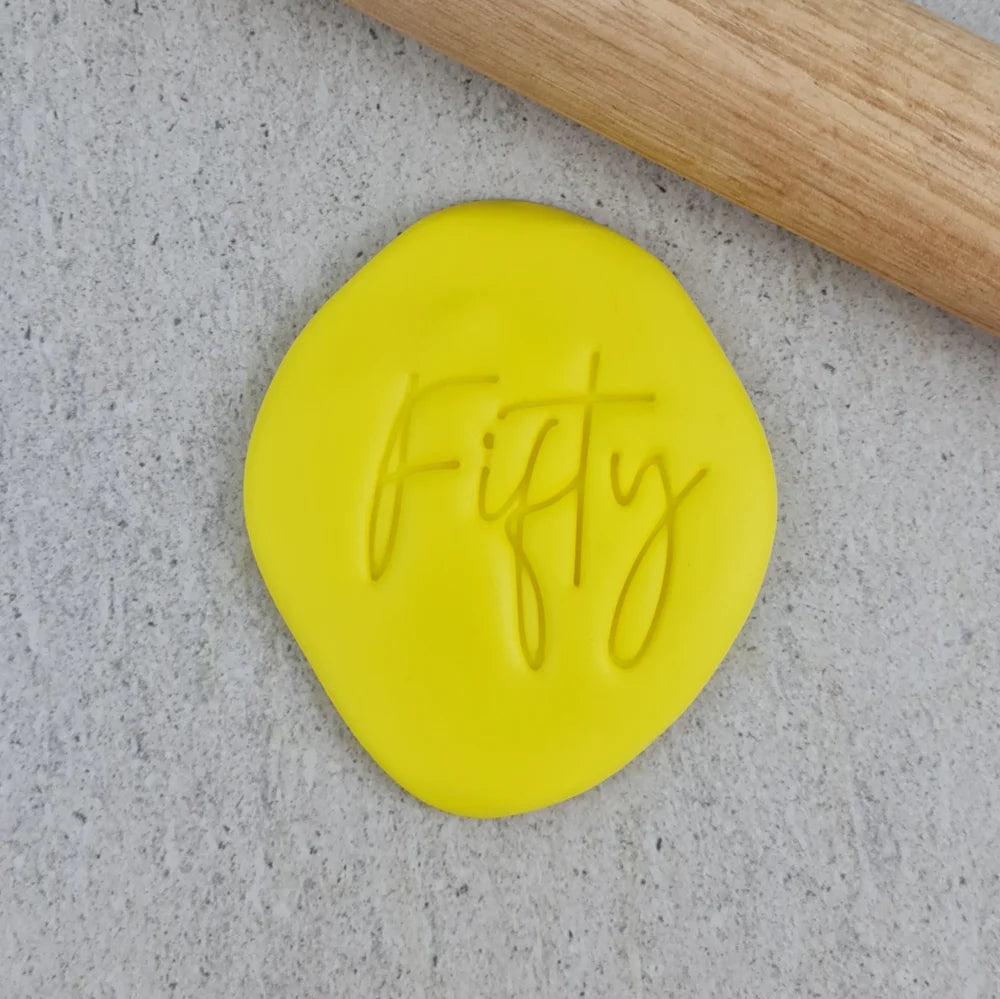 Custom Cookie Cutters Embosser - Fifty.