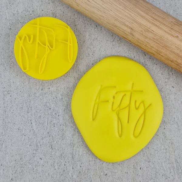 Custom Cookie Cutters Embosser - Fifty.