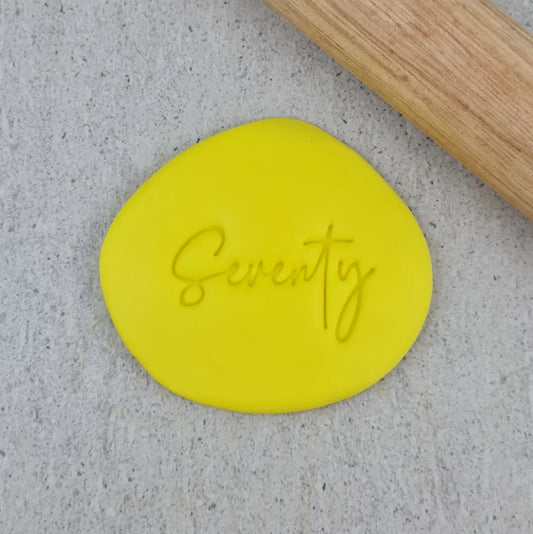 Custom Cookie Cutters Embosser - Seventy.