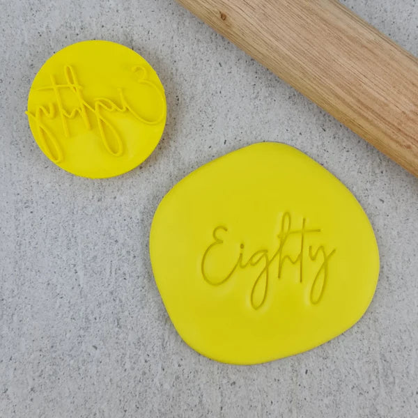 Custom Cookie Cutters Embosser - Eighty.