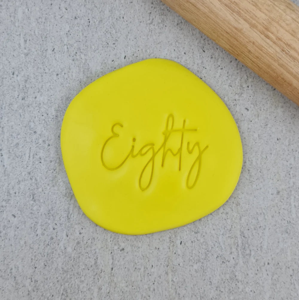 Custom Cookie Cutters Embosser - Eighty.