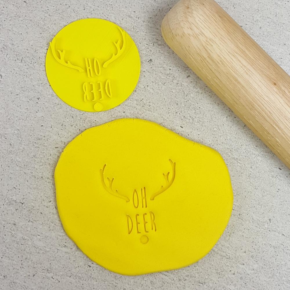 Custom Cookie Cutters Embosser - Oh Deer "LAST ONES".