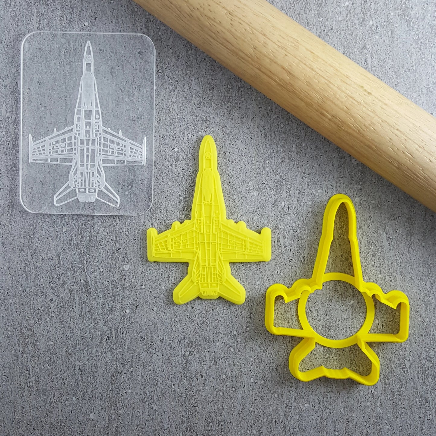 Custom Cookie Cutters - F18 Super Hornet Cutter and Debosser.