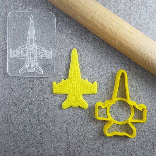 Custom Cookie Cutters - F18 Super Hornet Cutter and Debosser.