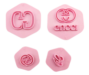 4PC Gucci Cutter and Embosser Stamp Set