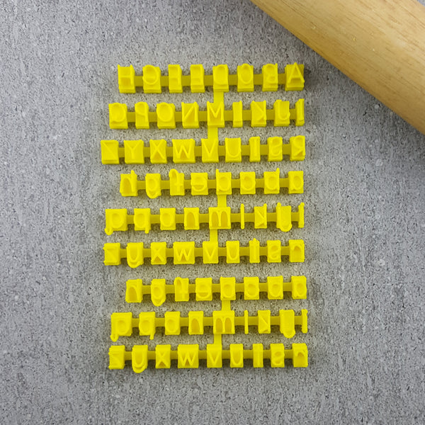 Custom Cookie Cutters - Handwriting Letter Stamps - Number Set Only.