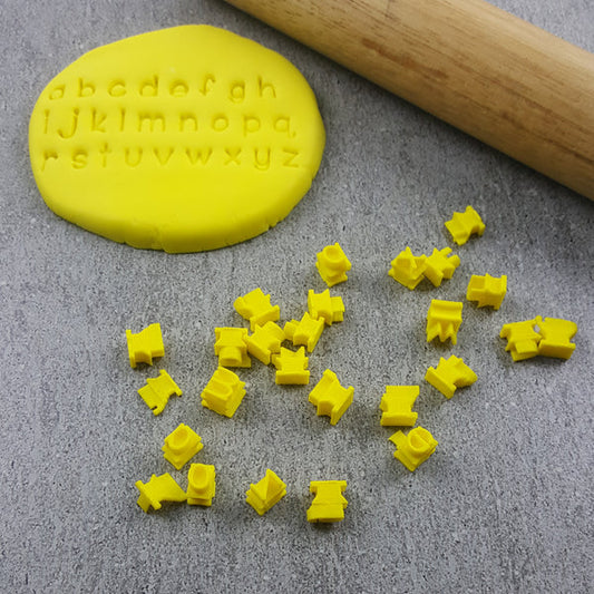 Custom Cookie Cutters - Handwriting Letter Stamps - Lower Case Only.