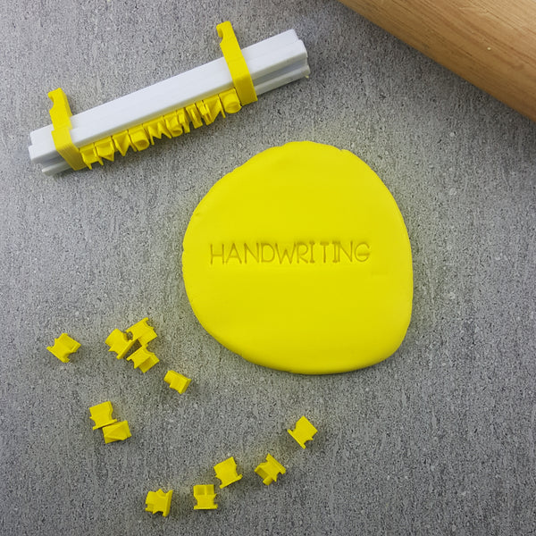 Custom Cookie Cutters - Handwriting Letter Stamps - Upper Case Only