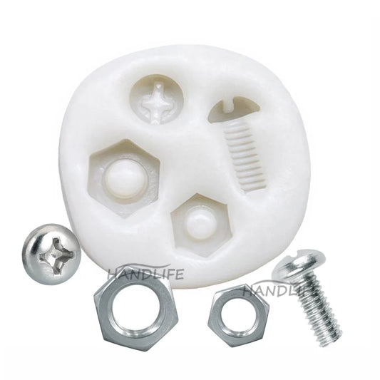 Silicone Mould - Nuts / Bolts / Screw - S446
