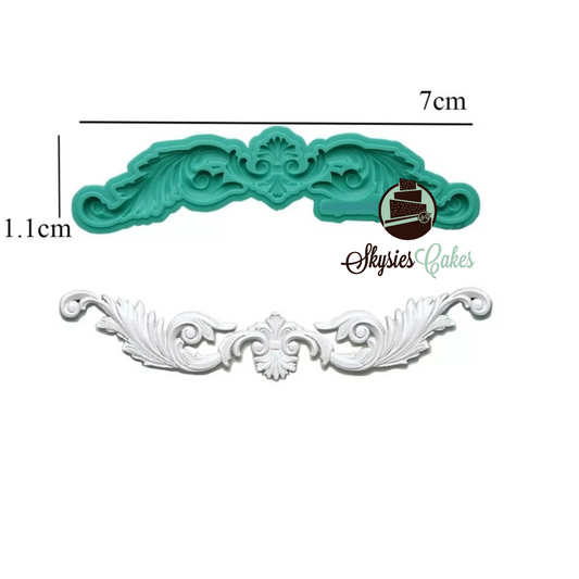 Silicone Mould - Fleur De Lis Border - Small - S202.