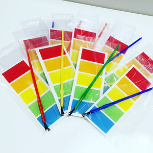 Single Paint Your Own Palette and Brush Set - Primary Colours