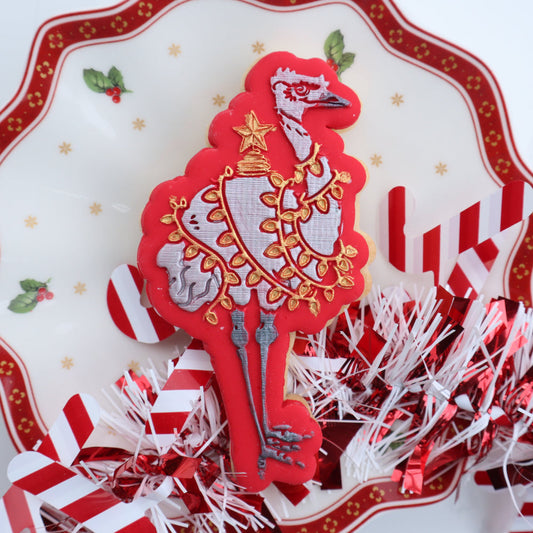 Custom Cookie Cutters - Christmas Emu.