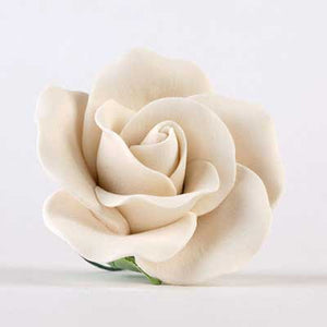 Sugar Flower - Med Tea Rose - Ivory