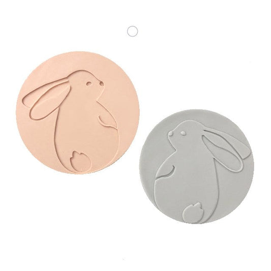 Custom Cookie Cutters Debosser - Cute as a Bunny.