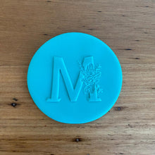 Cookie Cutter Store - Letter M Floral Border Raised Stamp *Last One*