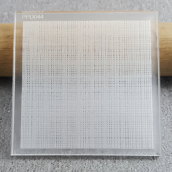 Custom Cookie Cutters - Linen Pattern Plate.