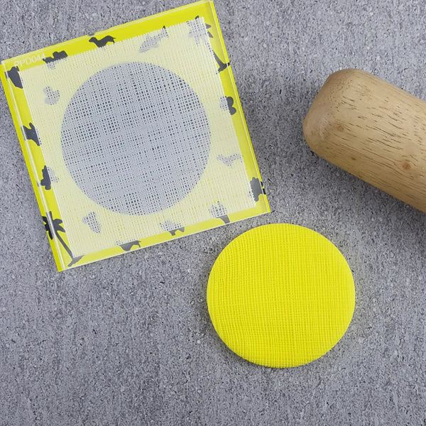 Custom Cookie Cutters - Linen Pattern Plate.