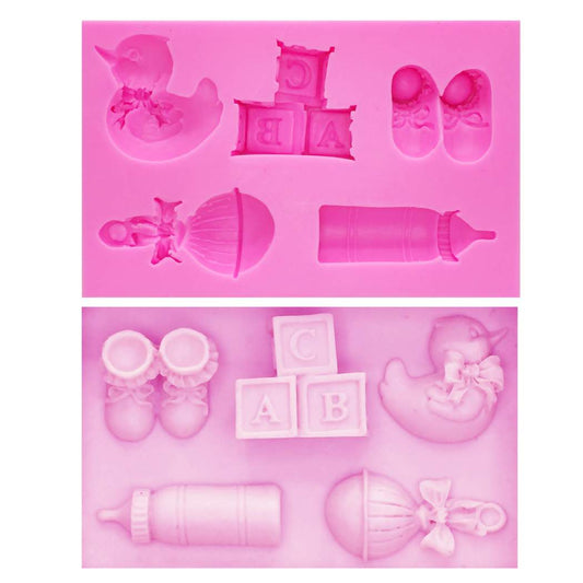 Silicone Mould - Baby Accessories Asstd - S74.