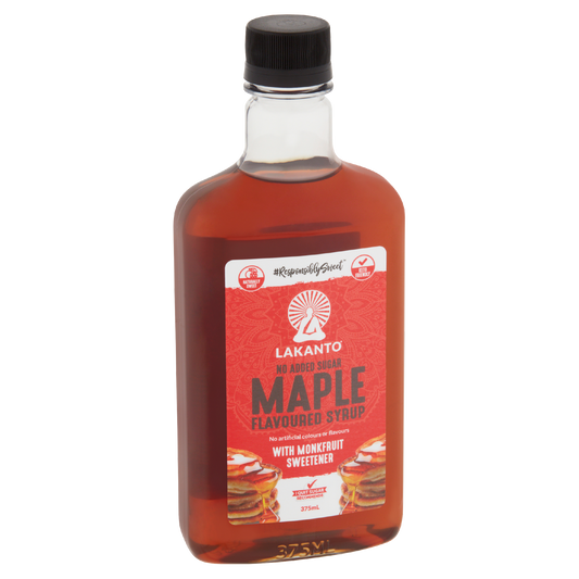 Lakanto Maple Flavoured Syrup with Monkfruit Sweetener 375ml