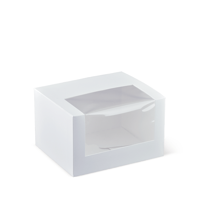 Detpak White Window Box - Long 5"