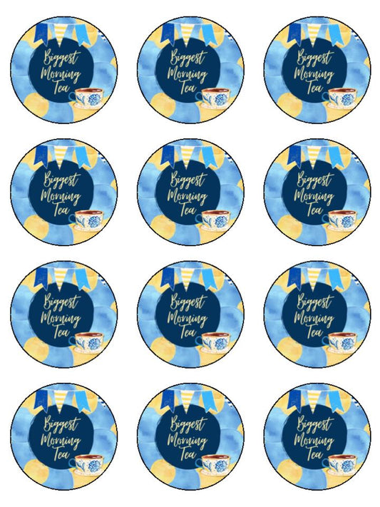 Edible Cupcake Toppers - Biggest Morning Tea