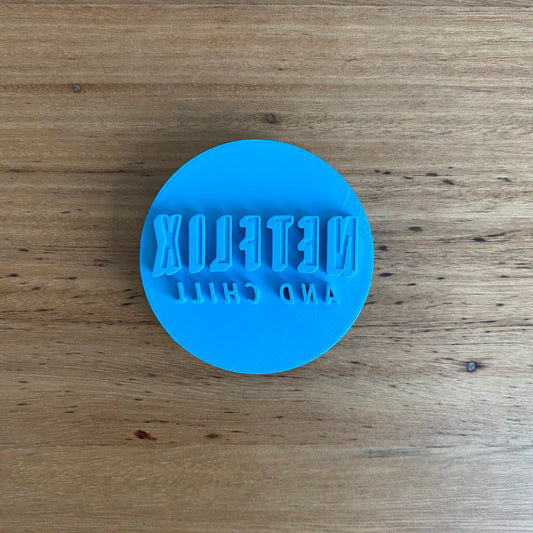 Cookie Cutter Store - Netflix and Chill Emboss Stamp *Last One*