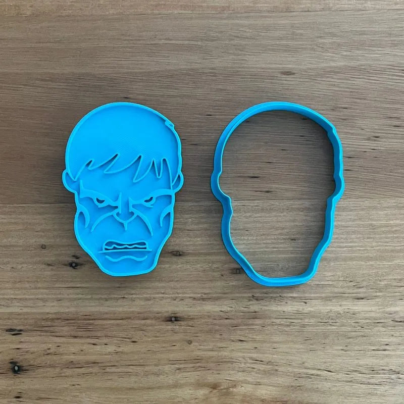 Cookie Cutter Store - Hulk Face Cookie Cutter & Emboss Stamp *Last One*