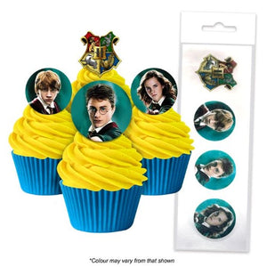 16 Edible Wafer Cupcake  - Harry Potter