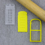 Custom Cookie Cutter - Phone Box Cutter and Embosser Set.