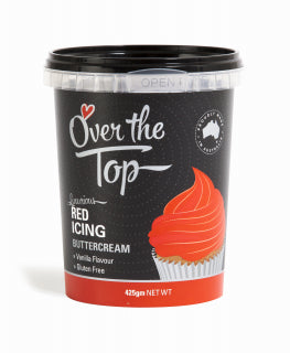Over The Top Buttercream - Red 425g