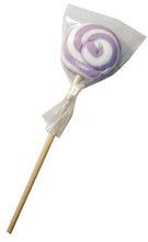 50g Fancy Round Lollipop - Lilac and White