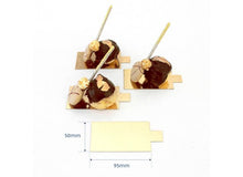 Rectangle Slip Board - 95 x 55 x 1mm (50pk) - Gold