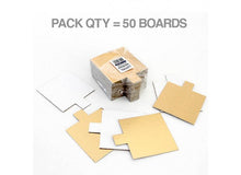 Square Slip Board - 80 x 1mm (50pk) - Gold