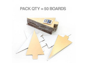 Triangle Slip Board - 135 x 75 x 1mm (50pk) - Gold