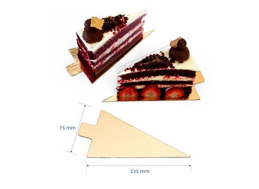 Triangle Slip Board - 135 x 75 x 1mm (50pk) - Gold