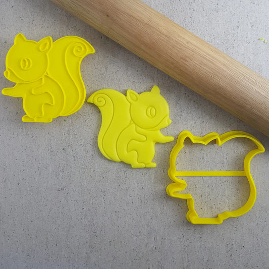 Custom Cookie Cutters Squirrel Cutter and Embosser Set.