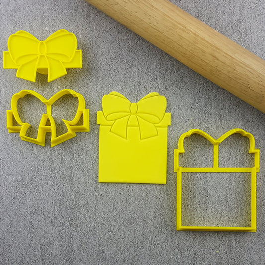 Custom Cookie Cutter - Present Cutter and Embosser Set.